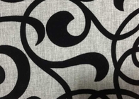 Best Grey Polyester Flocked Fabric Upholstery Home Textile 210GSM Weight for sale