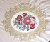cheap  100% Polyester Embroidered Curtain Fabric Velvet Basic Flower Design